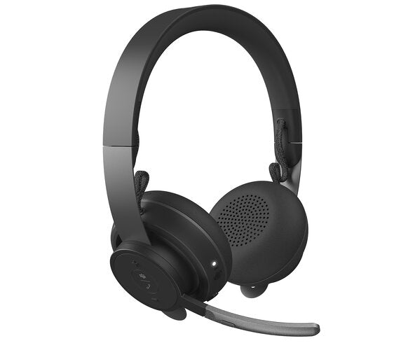 AUDIFONOS DIADEMA LOGITECH ZONE WIRELES PLUS UC INALAMBRICOS ANC CANCELACION DE RUIDO RECARGABLES NEGRO