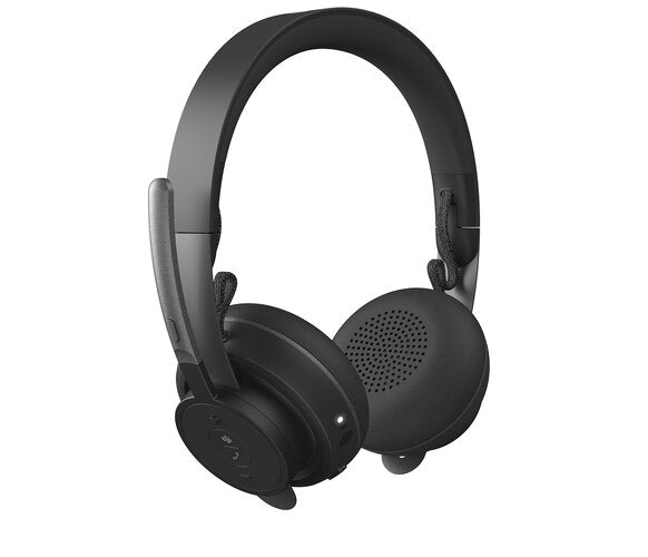 AUDIFONOS DIADEMA LOGITECH ZONE WIRELES PLUS UC INALAMBRICOS ANC CANCELACION DE RUIDO RECARGABLES NEGRO