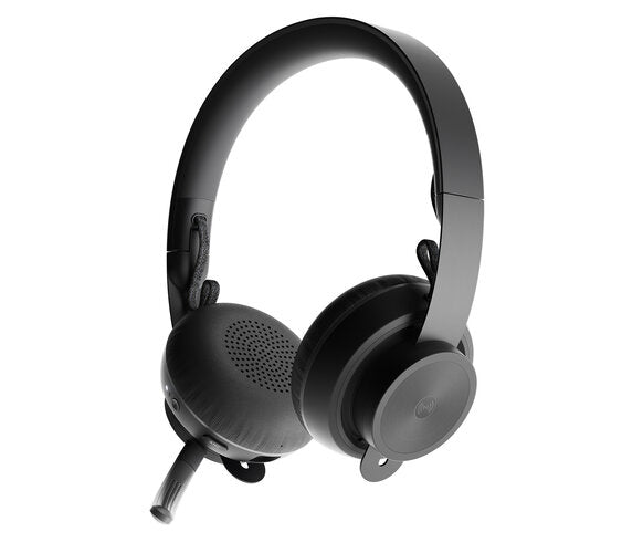 AUDIFONOS DIADEMA LOGITECH ZONE WIRELES PLUS UC INALAMBRICOS ANC CANCELACION DE RUIDO RECARGABLES NEGRO
