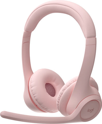 AUDIFONOS DIADEMA LOGITECH ZONE 300 INALAMBRICOS BLUETOOTH RECARGABLE TYPE C ROSA