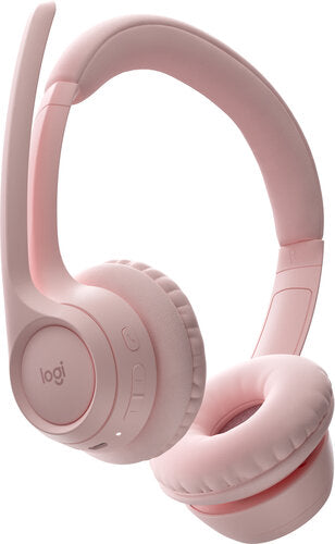 AUDIFONOS DIADEMA LOGITECH ZONE 300 INALAMBRICOS BLUETOOTH RECARGABLE TYPE C ROSA