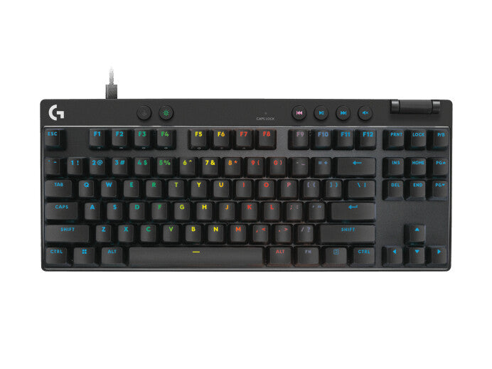TECLADO GAMING LOGITECH PRO X TKL RAPID USB RGB NEGRO