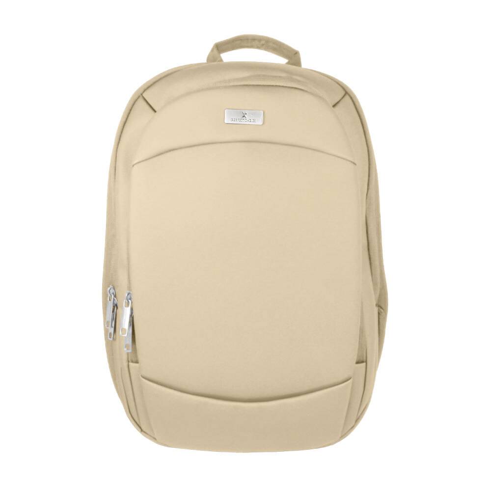 PC-085096 Mochila para laptop 15.6 Anti-salpicaduras Expandible Modelo Obsidia Color Taupe | PERFECT CHOICE: Perfecta para laptops de hasta 15.6 Pulgadas -