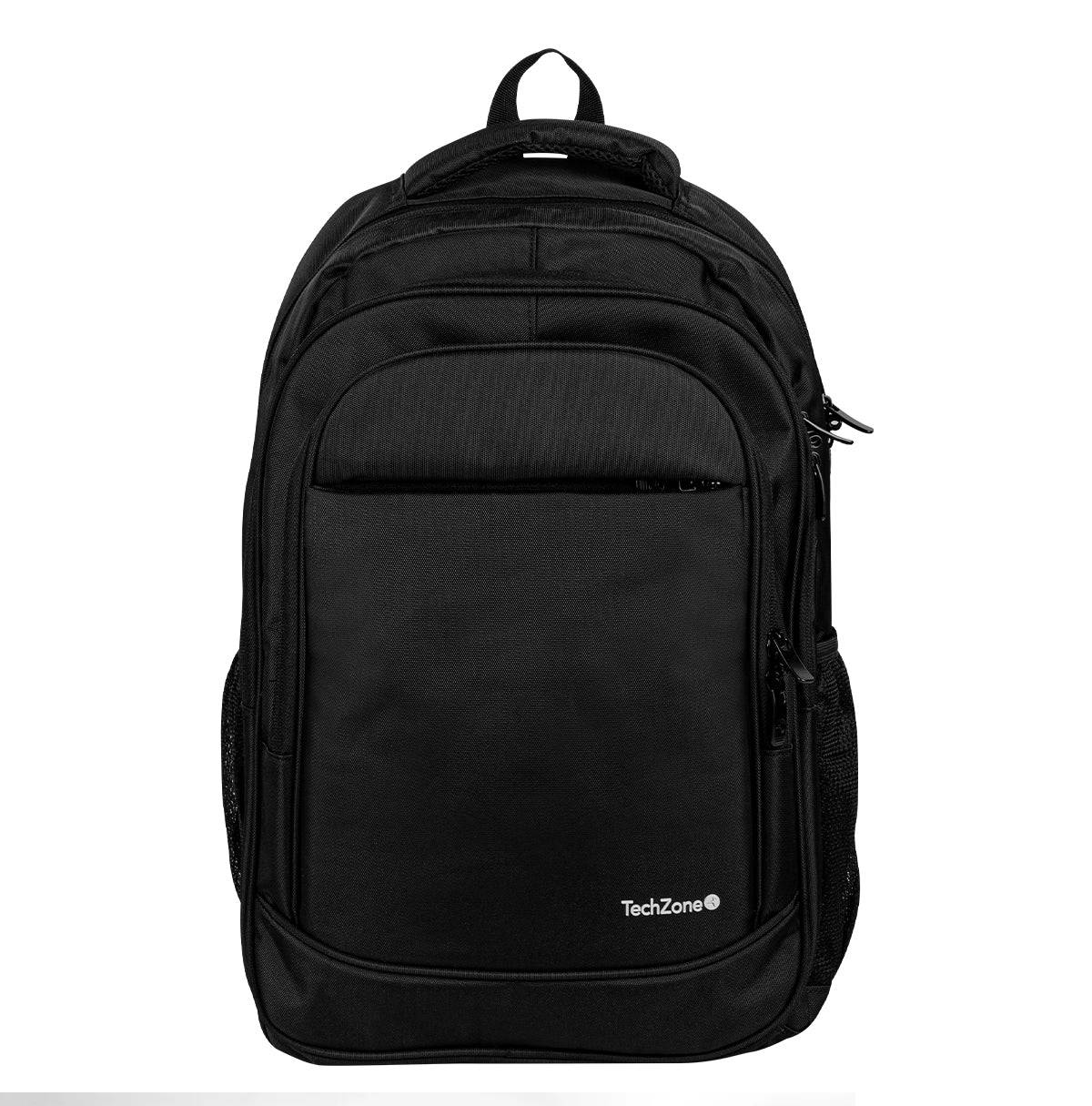 Backpack MAX III TZLBP27-A TECHZONE 16 - 100  Poliéster, color Negro, Gran funcionalidad, GARANTÍA LIMITADA DE POR VIDA