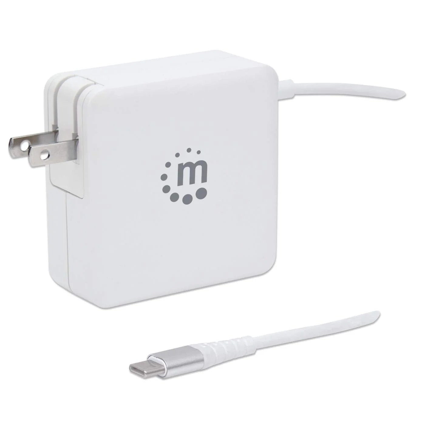 CARGADOR/MANHATTAN/180245/CARGADOR DE ENERGÍA PD CON CABLE USB-C INTEGRADO – 60 W