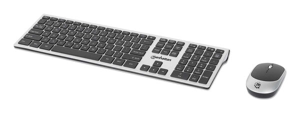 TECLADOS/MANHATTAN/180788/KIT DE TECLADO Y MOUSE ÓPTICO INALÁMBRICOS MWK7400