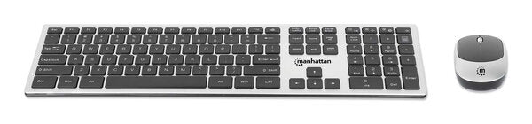 TECLADOS/MANHATTAN/180788/KIT DE TECLADO Y MOUSE ÓPTICO INALÁMBRICOS MWK7400