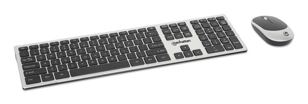 TECLADOS/MANHATTAN/180788/KIT DE TECLADO Y MOUSE ÓPTICO INALÁMBRICOS MWK7400