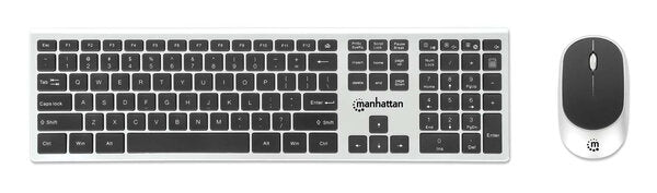 TECLADOS/MANHATTAN/180788/KIT DE TECLADO Y MOUSE ÓPTICO INALÁMBRICOS MWK7400