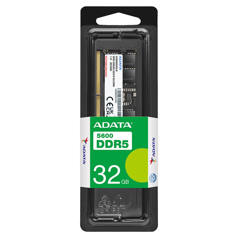 Memoria RAM ADATA - DDR5 32GB SODIMM 4800MHz. AD5S560032G-S