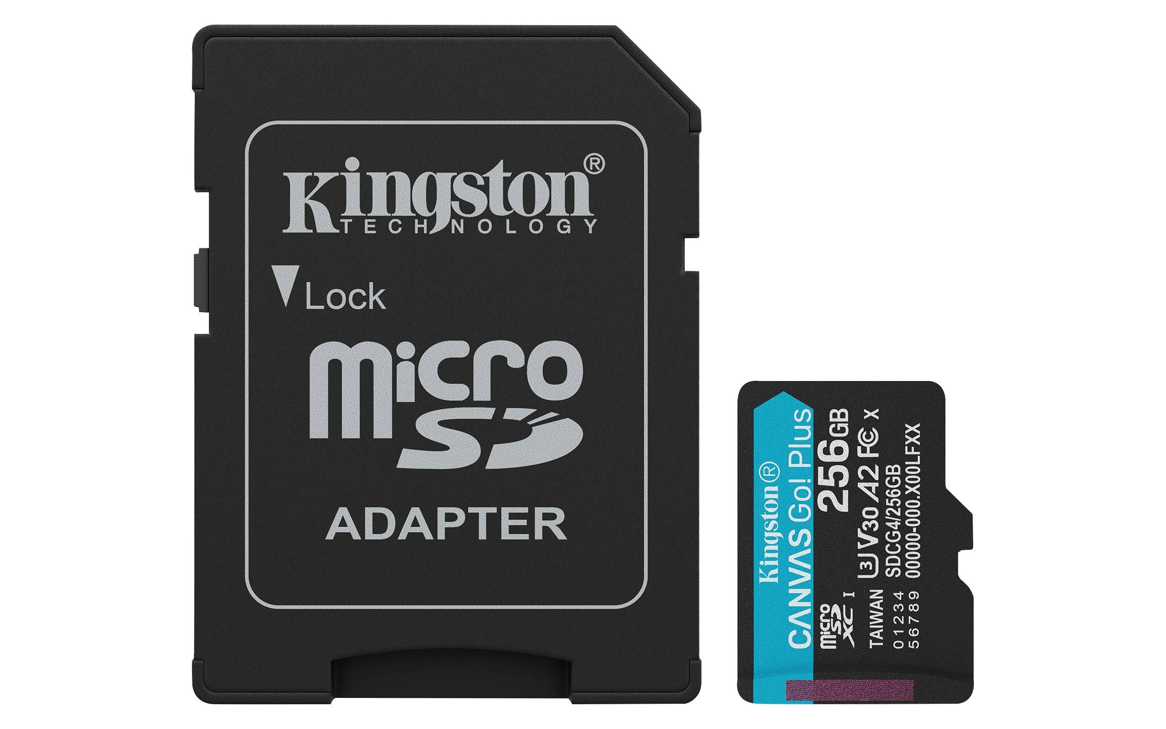 MEMORIA MICROSD KINGSTON CANVAS GO! PLUS GEN4 256GB R.200MB/S W.160MB/S CL10 UHS-I U3 V30 A2 -