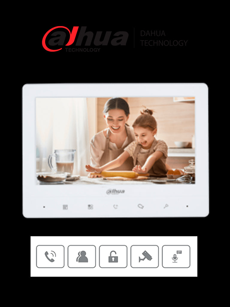 DAHUA VTH1020J- Monitor analógico de 7 pulgadas compatible con KTA01 / KTA02 -