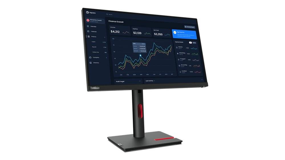 Monitor Lenovo T22I-30 - Pantalla 21.5 Pulgadas (1920x1080), HDMI, DisplayPort, Garantia 3 años con fabricante.