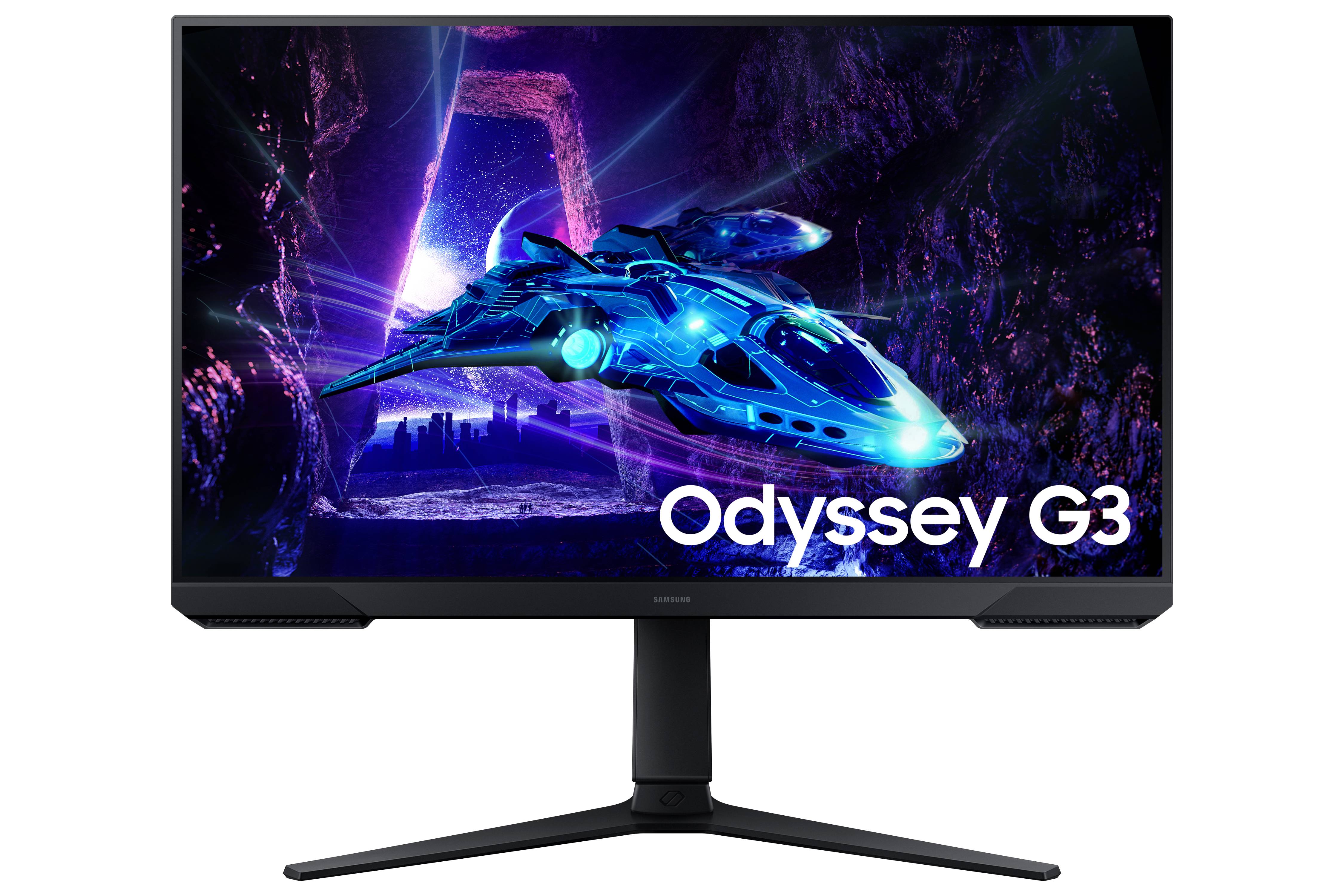 Monitor Samsung Gamer 27 pulgadas - Odyssey G3, FHD, Flat, 180Hz, 5ms, color negro, LS27DG300ELXZX