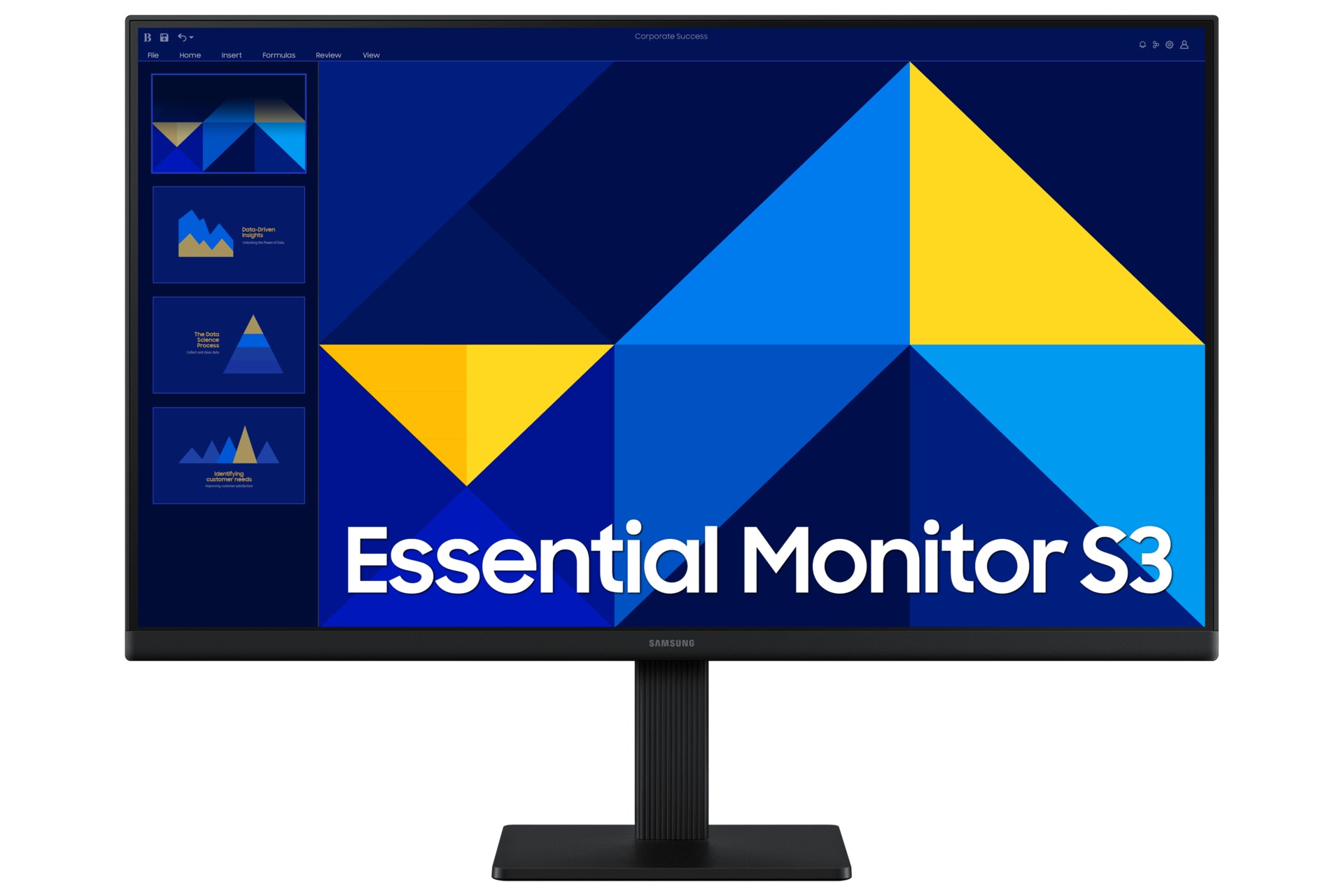 Monitor Samsung Essential S3 - S30GD, 24 Pulgadas, IPS, FHD, FLAT, 100Hz, 5ms, LS24D300GALXZX