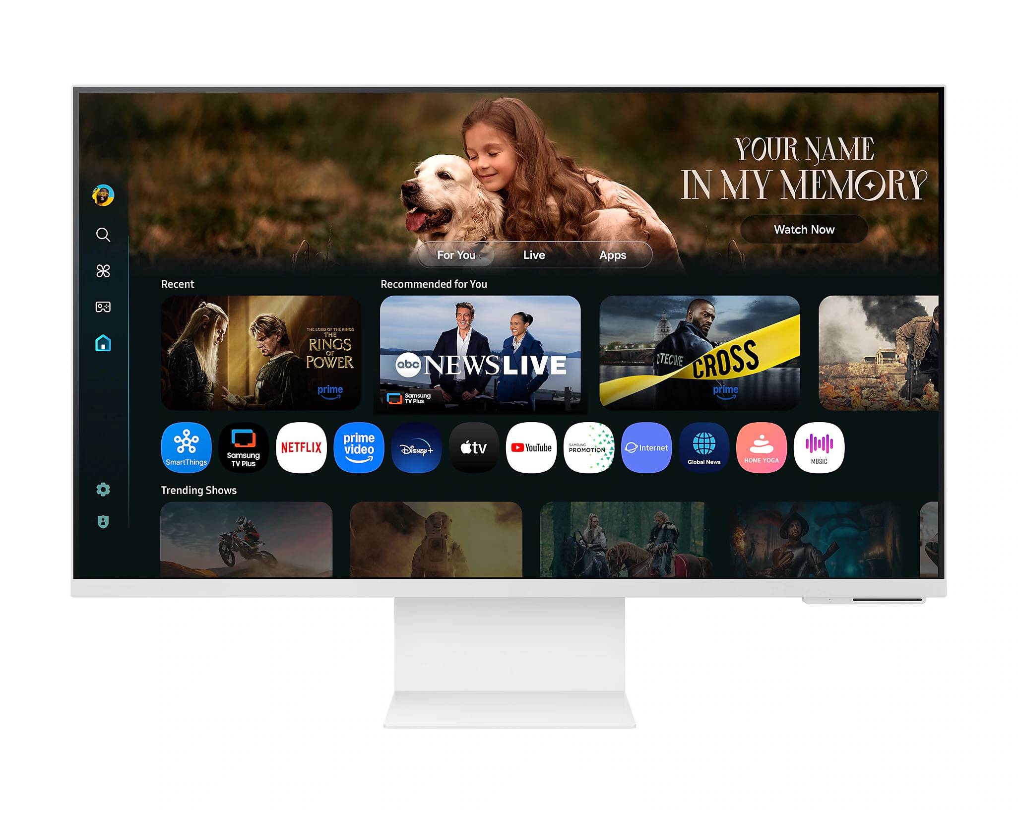MONITOR SAMSUNG SMART M8 - M80F, 32 PULGADAS, 4K-UHD, Flat, 60Hz, 4MS, LS32FM801ULXZX