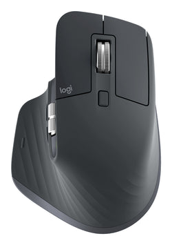 Mouse Logi MX MASTER 3S 910-007502 - dpi 200 a 8000, 7 botones, mouse recargable, alcance 10m. 1 año de garantía de hardware limitada. Color grafito claro.