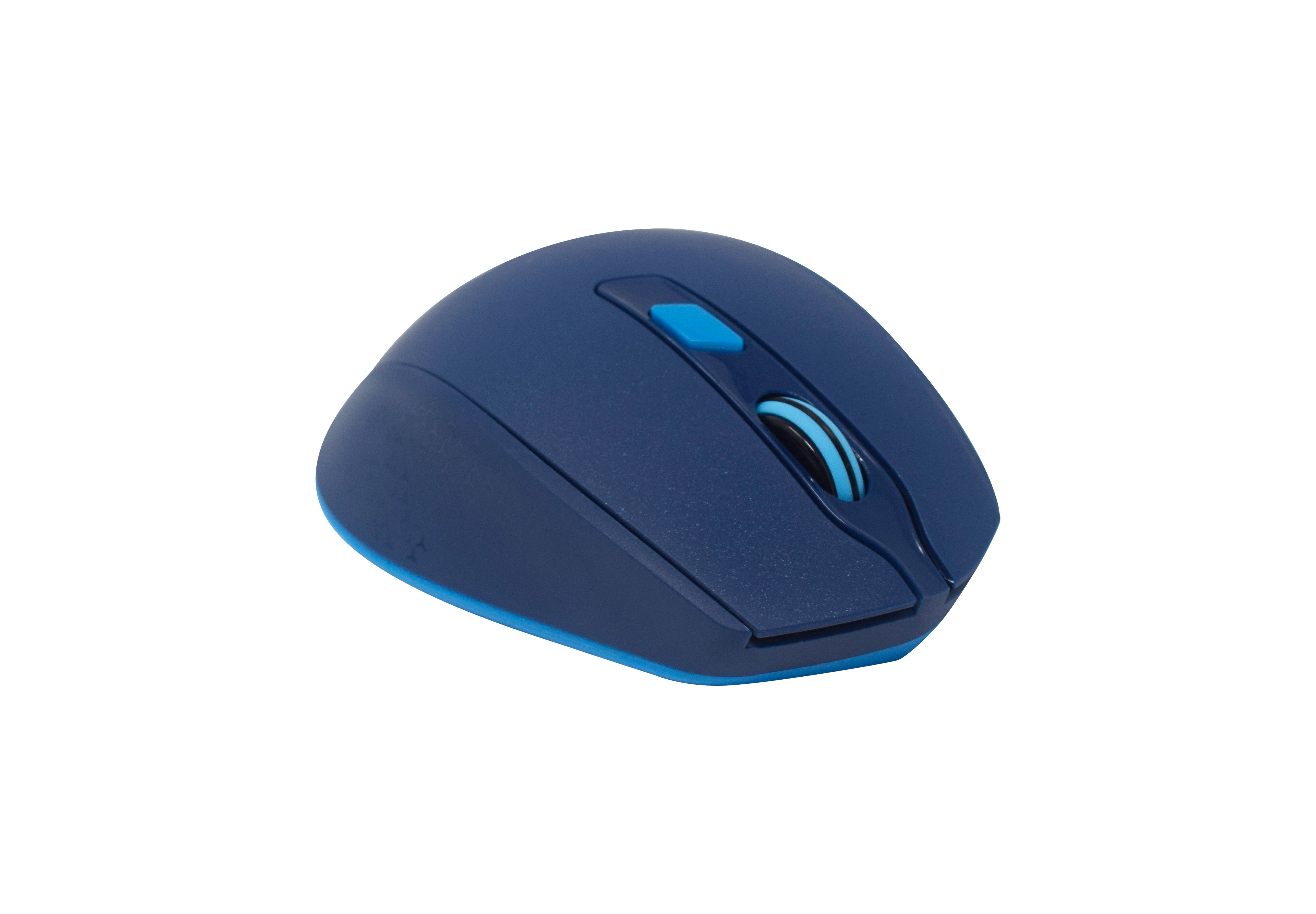 Mouse Naceb Technology NA-0119A - Azul, 6 botones, Inalámbrico, 1200 - 2400 DPI