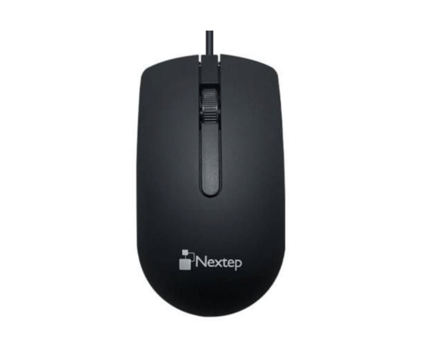 Mouse Nextep Alámbrico USB NE-414 1000 dpi Color Negro 3 botones USB -