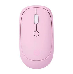Mouse Inálambrico TechZone terminado rubber silencioso color rosa -