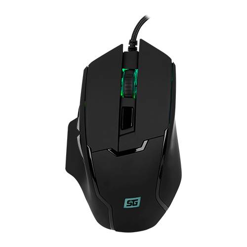 MOUSE VORAGO START THE GAME MO-504 RGB CONFIGURABLE SOFTWARE HASTA 6 - 400 DPIS USB  NEGRO