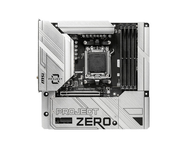 MB MSI B650M PROJECT ZERO AMD S-AM5 DDR5 9A GEN/ PCIE 4.0/HDMI/4XUSB 2.0/M.2/MATX//GAMER/RGB