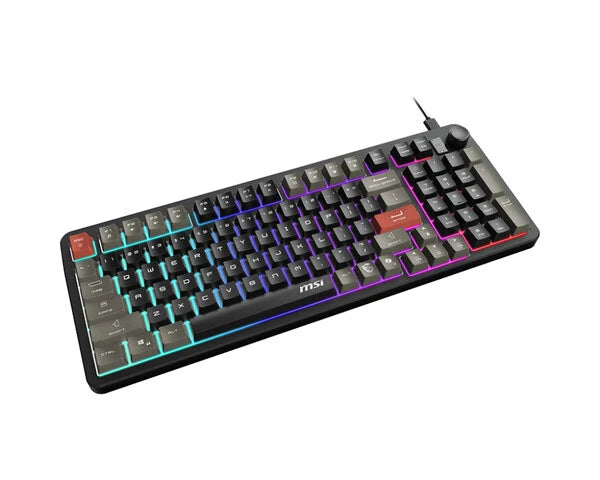 TECLADO ALÁMBRICO MSI FORGE GK110 US / USB 2.0 / RGB