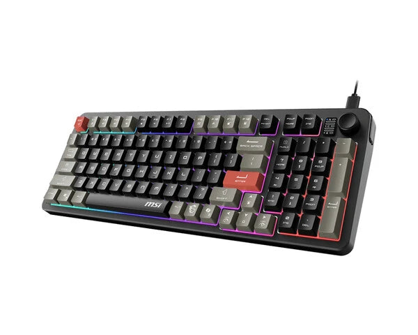 TECLADO ALÁMBRICO MSI FORGE GK110 US / USB 2.0 / RGB
