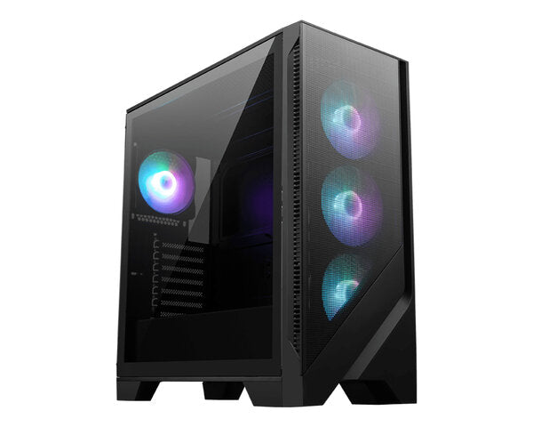 GABINETE GAMING MSI MAG FORGE 321R AIRFLOW / MEDIA TORRE / ATX/MICRO ATX/MINI ITX/ NEGRO/ SIN FUENTE/PC/GAMER