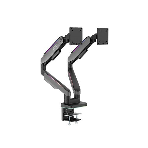 SOPORTE PARA MONITOR  MSI MPG MT201DR DOBLE MONITOR COLOR NEGRO TAMAÑO DE PANTALLA 17A 49 PUL. MAX PESO 20 KG RGB