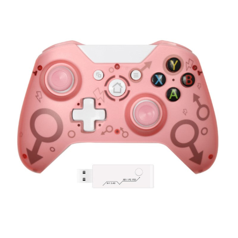 CONTROL INALAMBRICO ROSA USB N-1, COMPATIBLE CON XBOX ONE, PS3 , PC