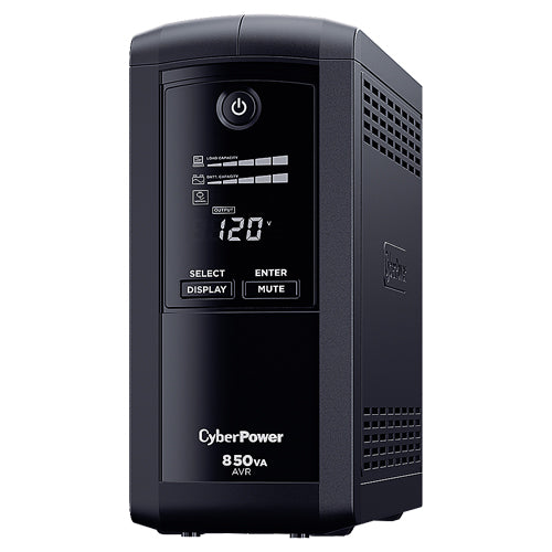 No-Break CyberPower CP850AVRLCD - 850 VA, 510 W, 8 h, Hogar y Oficina