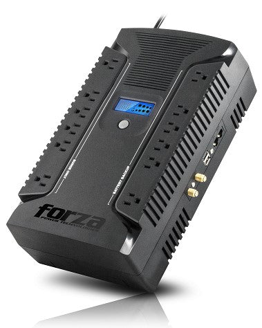 No-Break FORZA HT-1000LCD - 1000 VA, 500 W, Negro