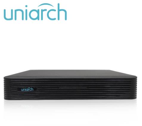 NVR UNIARCH (NVR-104E2-P4) / 4 Canales / 4 Canales POE / Capacidad 1 Disco Duro de 6 TB -