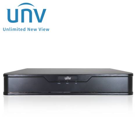 NVR 8MP (4K) 8 Ch / 8 POE UNV (NVR301-08S3-P8) Capacidad 1 Disco Duro hasta 10 TB -