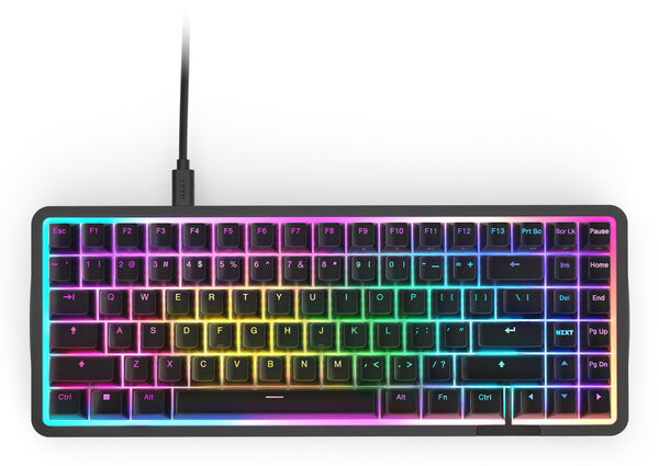 TECLADO MECÁNICO NZXT FUNCTION ELITE MINI TKL / NEGRO / RGB / INTERRUPTORES MAGNÉTICOS NZXT SWIFT / CON CABLE DESMONTABLE / INGLES / KB-101NB-US