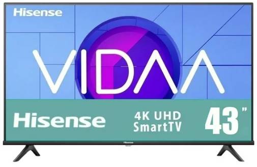 Televisor Hisense 43A6NV - 43 pulgadas, LED 4K UHD, 3840 x 2160 Pixeles, VIDAA SMART TV