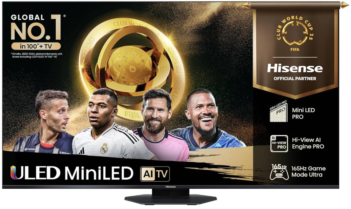 Televisor Hisense 75U8QG - 75 pulgadas, MiniLED QUANTUM DOT 4K UHD, 3840 x 2160 Pixeles, GOOGLE SMART TV