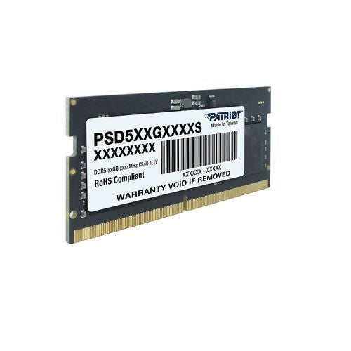 MEMORIA RAM PATRIOT SIGNATURE SODIMM DDR5 16GB 5600MHZ CL46 PC5-44800 260PIN 1.1V LAPTOP AIO MINIPCS (PSD516G560081S)
