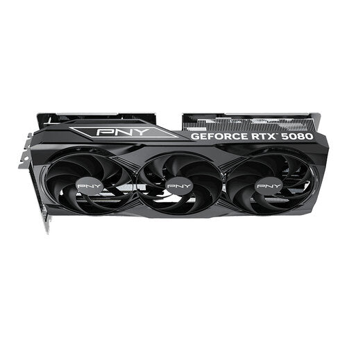 TARJETA DE VIDEO PNY NVIDIA RTX 5080 TRIPL FAN OC / 16GB GDDR7/ PCIE 5.0 X16 / GAMA ALTA/ GAMER