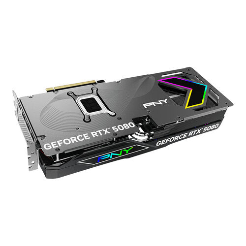 TARJETA DE VIDEO PNY NVIDIA RTX 5080 ARGB TRIPL FAN OC / 16GB GDDR7 / PCIE 5.0 X16 / GAMA ALTA/ GAMER