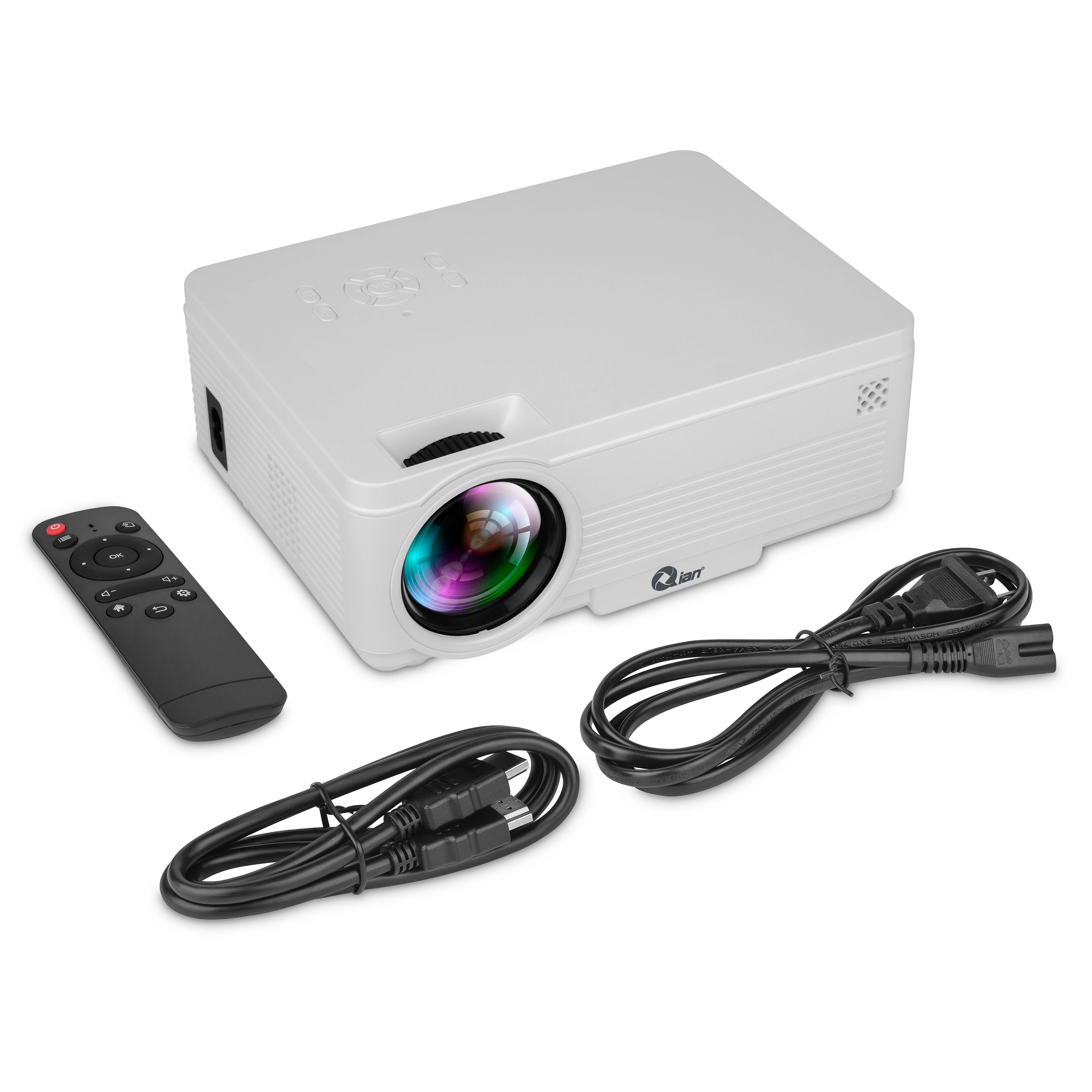 Proyector Qian QXP-ETHRX - 200 lúmenes ANSI, LCD, 1280 x 720 DPI, 50000 hrs, Blanco