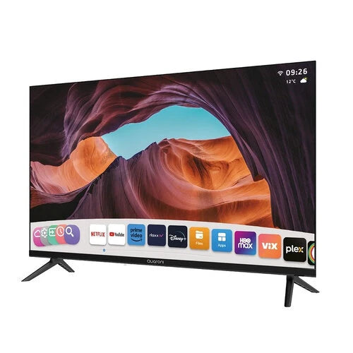 TELEVISION SMART QUARONI WHALE HD 32 2 HDMI, 2 USB, MINI AV, OPTICO, 3.5MM 60HZ