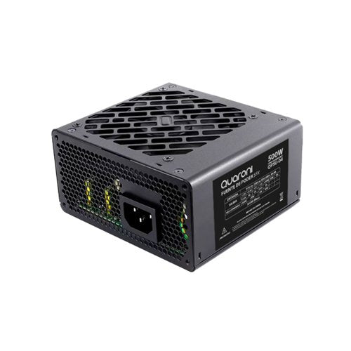 FUENTE DE PODER QUARONI SFX DE 500W/ 24 PINES/ 2 SATA/ NEGRO