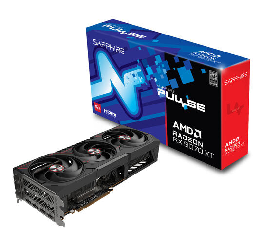 TARJETA DE VIDEO SAPPHIRE AMD RADEON RX 9070 XT PULSE TRIPLE FAN / 16GB/ GDDR6/ PCIE 5.0/256 BIT/GAMA