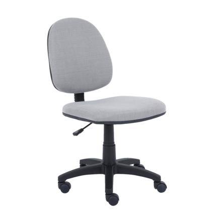 Silla Básica  Nextep NE-650BG de Altura Ajustable Color Gris - Base Giratoria Tela en Malla Ajustable 10 cm, Cromada, soporta hasta 120 kg