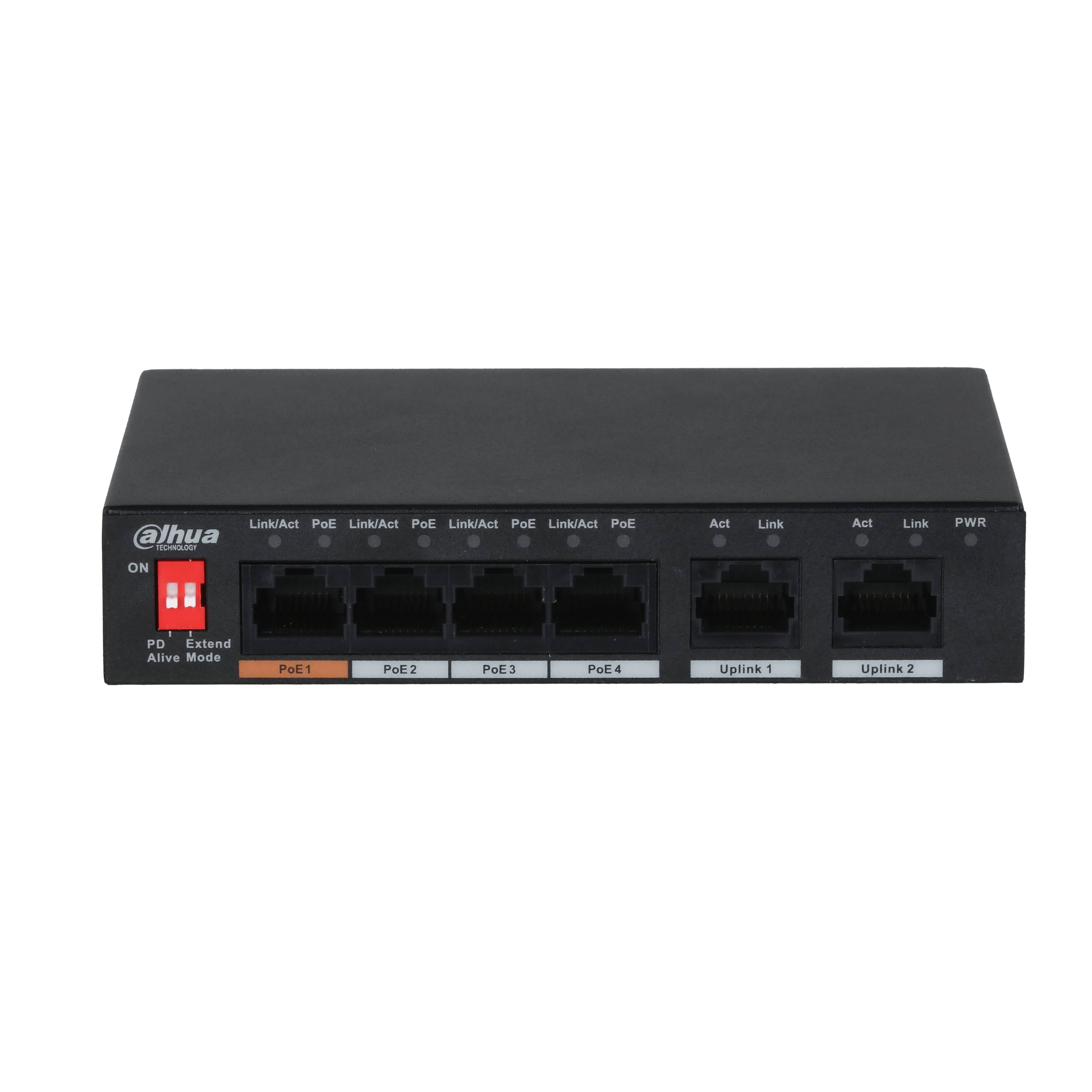 SWITCH 4 PTOS POE DAHUA PFS3006-4ET-60 -