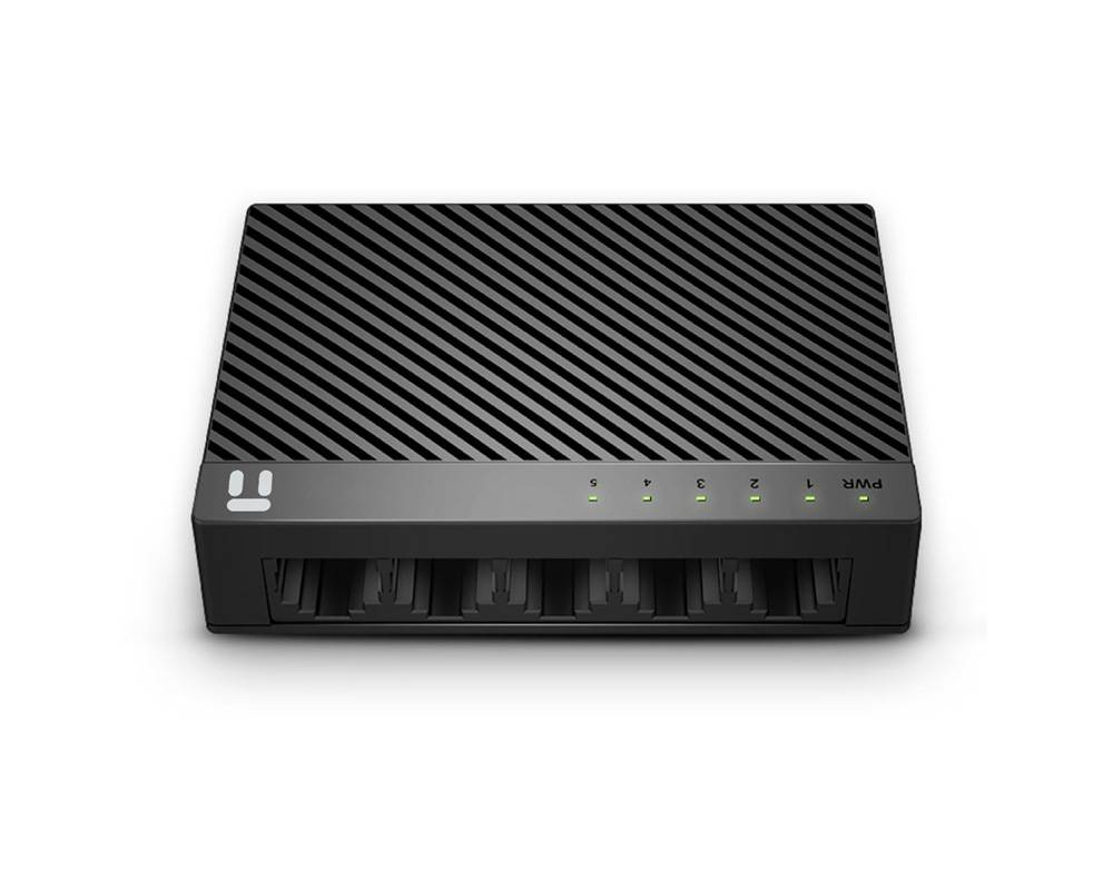 Switch NETIS modelo ST3105C - 5 puertos 10/100Mbps Switch de escritorio con Seguro de conector incorporado, No administrable