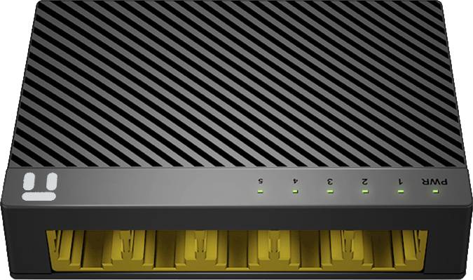 Switch NETIS modelo ST3105GC - 5 puertos Gigabit Switch de escritorio con Seguro de conector incorporado, No administrable