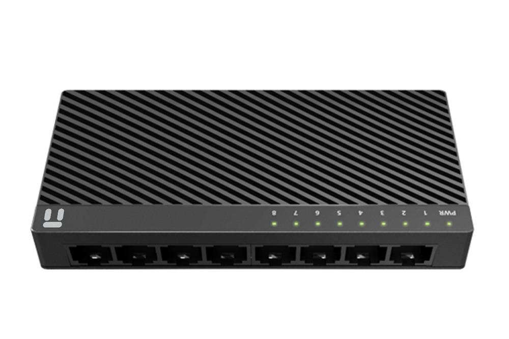 Switch NETIS modelo ST3108C - 8 puertos 10/100Mbps Switch de escritorio con Seguro de conector incorporado, No administrable